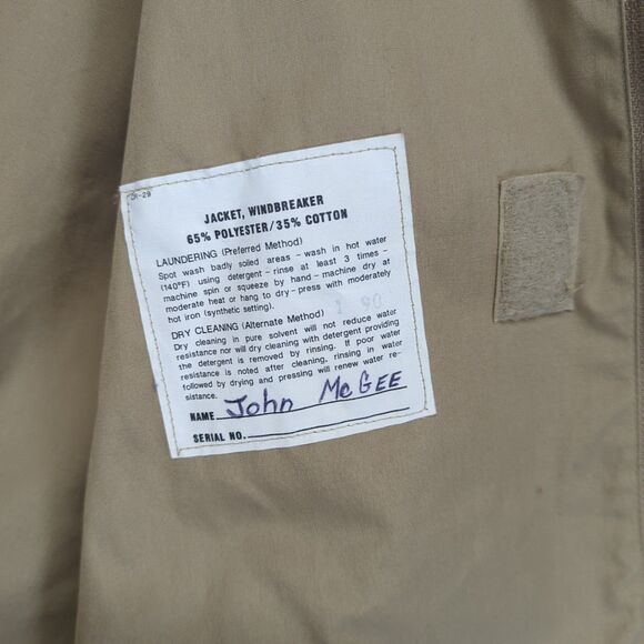 Creighton Official US Navy Uniform Windbreaker Jacket 42 Regular 42R Made in USA - Picture 3 of 9